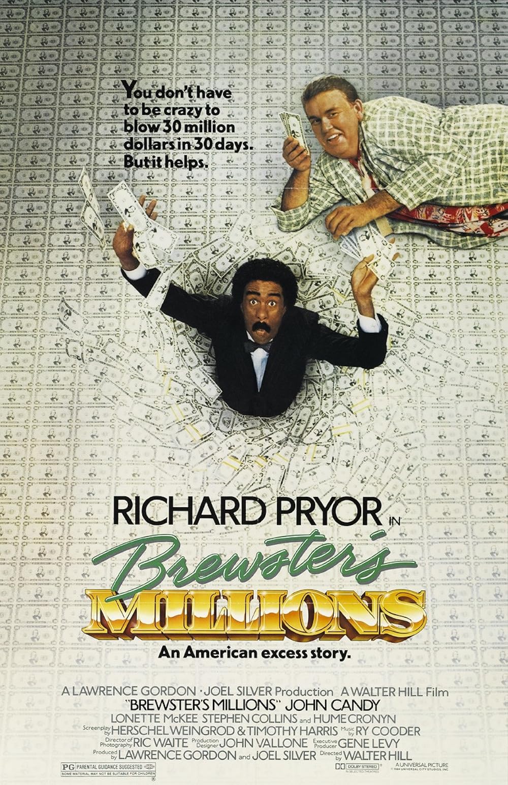 Brewster’s Millions (1985) Poster